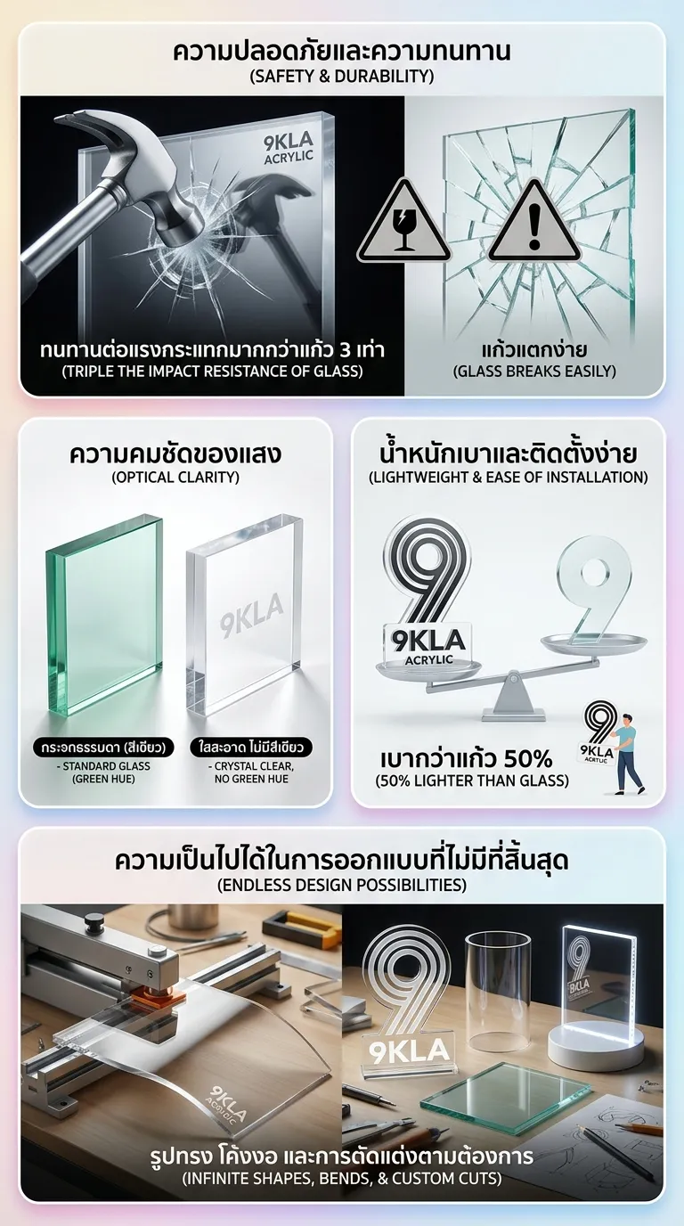 Cover: Why Acrylic is better than glass.